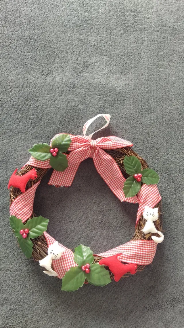 Corona natalizia per animali domestici