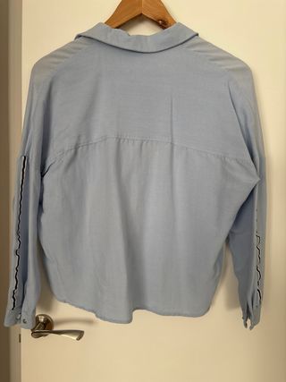 Camisa oversize Zara azul Talla XS