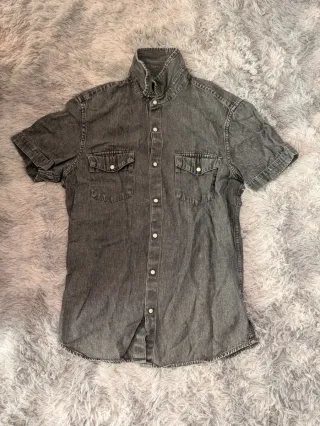 Camisa estilo vaquero gris