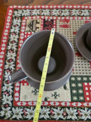 Lotto 2 tazze + 2 piattini Ikea