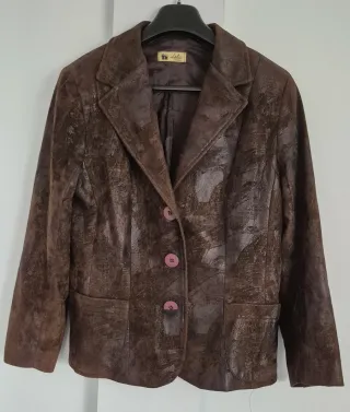 Chaqueta Americana Lola Piel Marrón