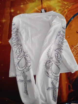 Sudadera Romwe Oversized Blanca