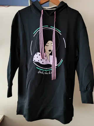 Maxi sudadera Vuela raso