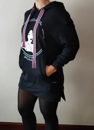Maxi sudadera Vuela raso