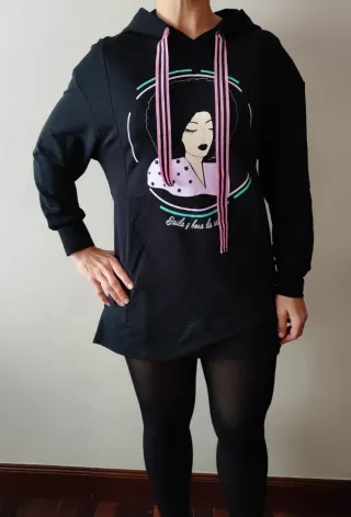 Maxi sudadera Vuela raso