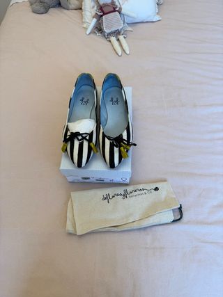 Bailarinas De Flores y Floreros Talla 41