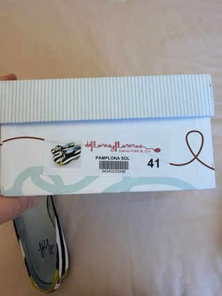 Bailarinas De Flores y Floreros Talla 41