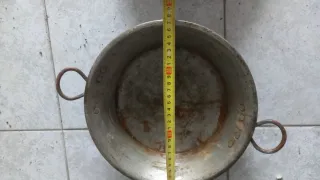 2 padelle antiche in rame