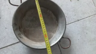 2 padelle antiche in rame