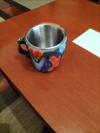 Tazza da caffè con design di minerali