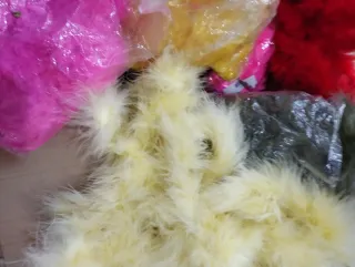 Plumas Marabú Colores - 200 metros