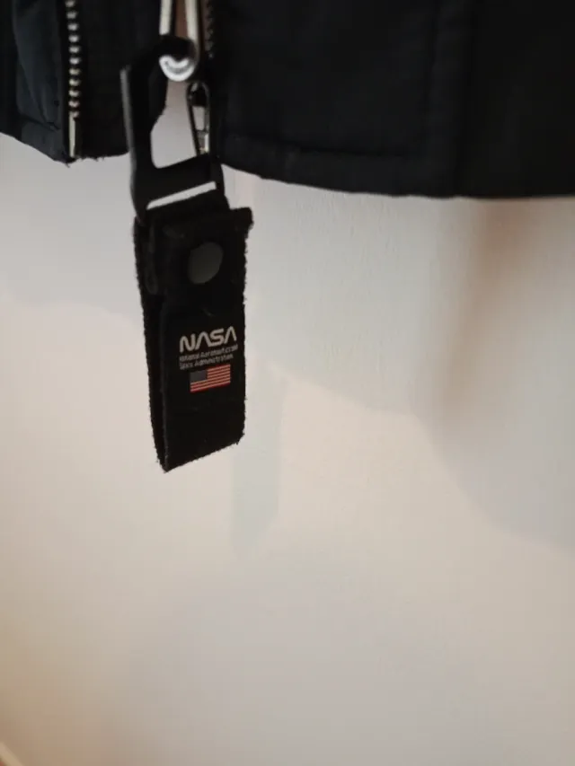 Chaqueta Bomber NASA Hombre Negra Multicolor