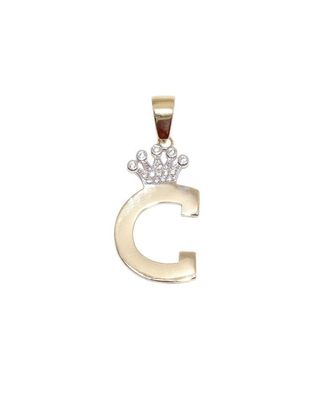 COLGANTE LETRA CON CIRCONITAS C. Oro 18k. 2.65gr