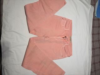 Pantalón vaquero mujer rosa
