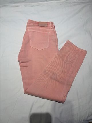 Pantalón vaquero mujer rosa