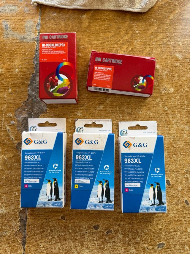 Cartuchos Tinta HP 963XL Negro y Color