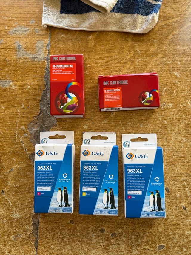 Cartuchos Tinta HP 963XL Negro y Color