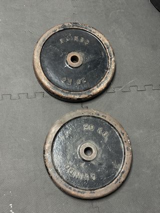 Discos de pesa 20kg Quindo (2 unidades)