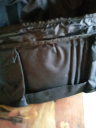 Bolso de viaje rectangular negro