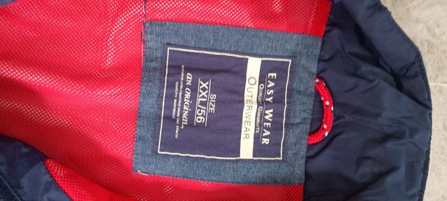 Giacchetta Uomo Taglia XXL Blu e Rosso