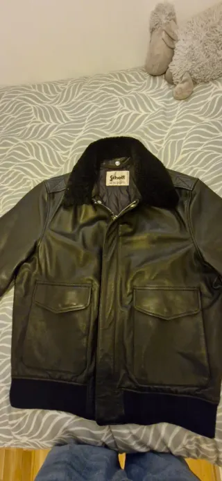 Cazadora Schott Piel Negra