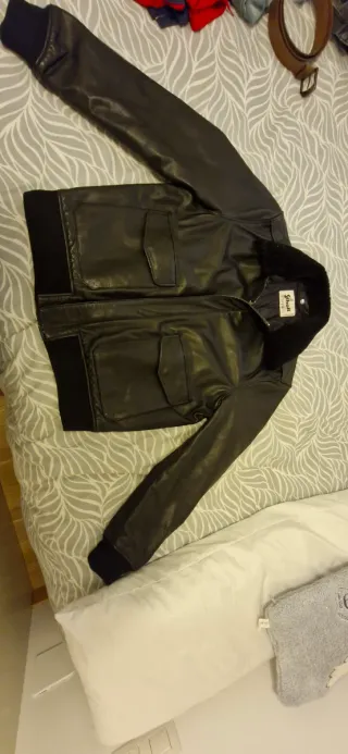 Cazadora Schott Piel Negra