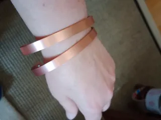 Pulseras de cobre 100% preciosas.