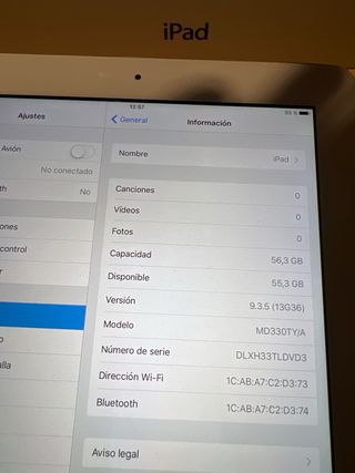Apple iPad 3 Blanco 64gb Wifi