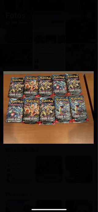 10 Sobres Pokémon Corona Astral