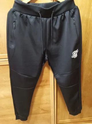 Pantalón chándal SikSilk negro