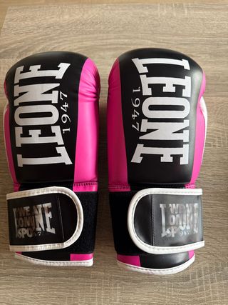 Guantes Boxeo Leone 1947 Rosa/Negro