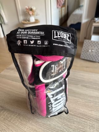 Guantes Boxeo Leone 1947 Rosa/Negro