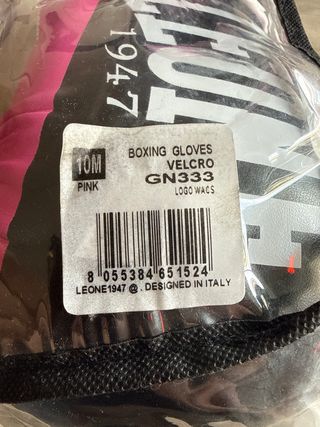 Guantes Boxeo Leone 1947 Rosa/Negro
