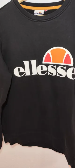 Sudadera Ellesse Negra Manga Larga