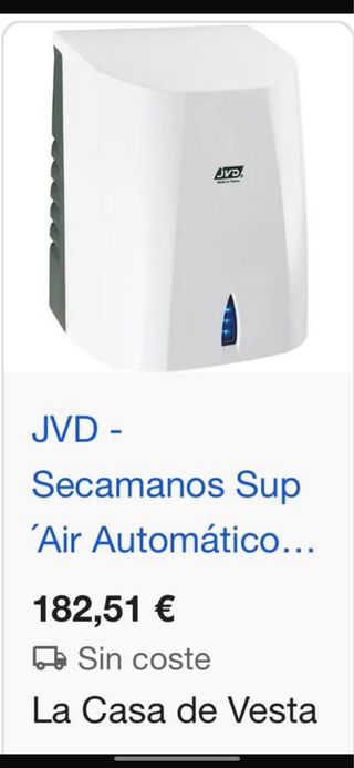 Secamanos JVD SUP'AIR/COPT'AIR
