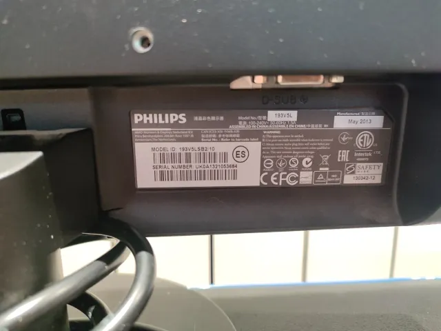 Monitor Philips 19 Negro