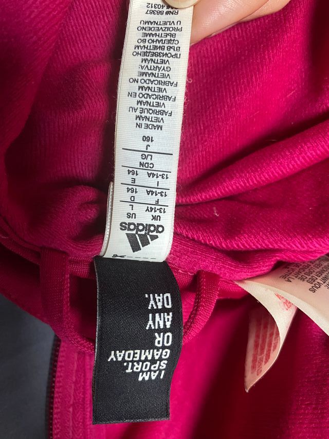 Chaqueta deportiva Adidas rosa y azul marino