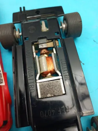 Scalextric Audi Quattro Exin con motor abierto