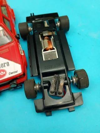 Scalextric Audi Quattro Exin con motor abierto