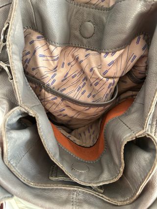 Bolso piel gris LIEBESKIND