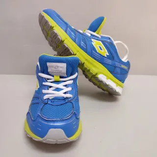 Zapatillas Lotto niño azul y verde
