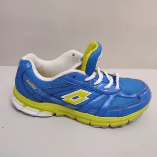 Zapatillas Lotto niño azul y verde