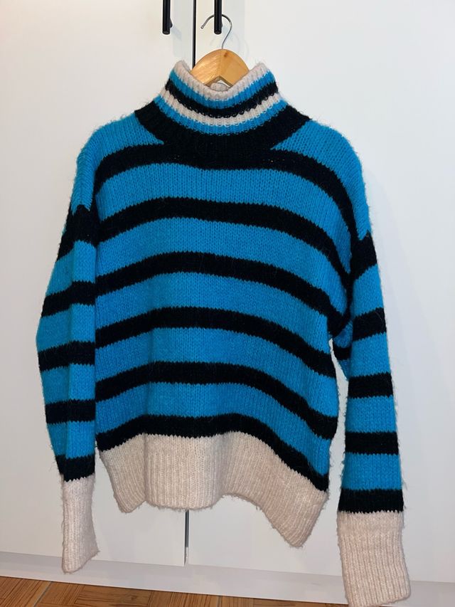 Jersey Easy Wear rayas azul y negro