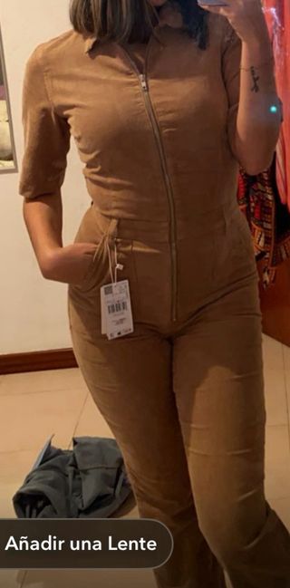 Mono pana Mango manga corta beige