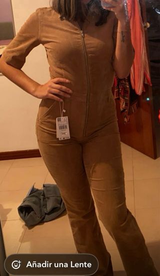 Mono pana Mango manga corta beige