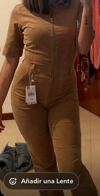 Mono pana Mango manga corta beige