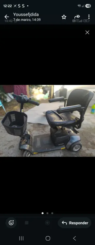 Scooter Eléctrico con Cesta