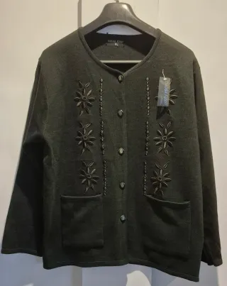 Chaqueta de punto bordada XIAOSA FUISHI Talla M, L