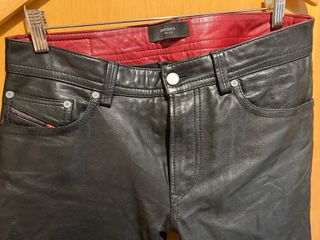 Pantalones de Piel Diesel Negros