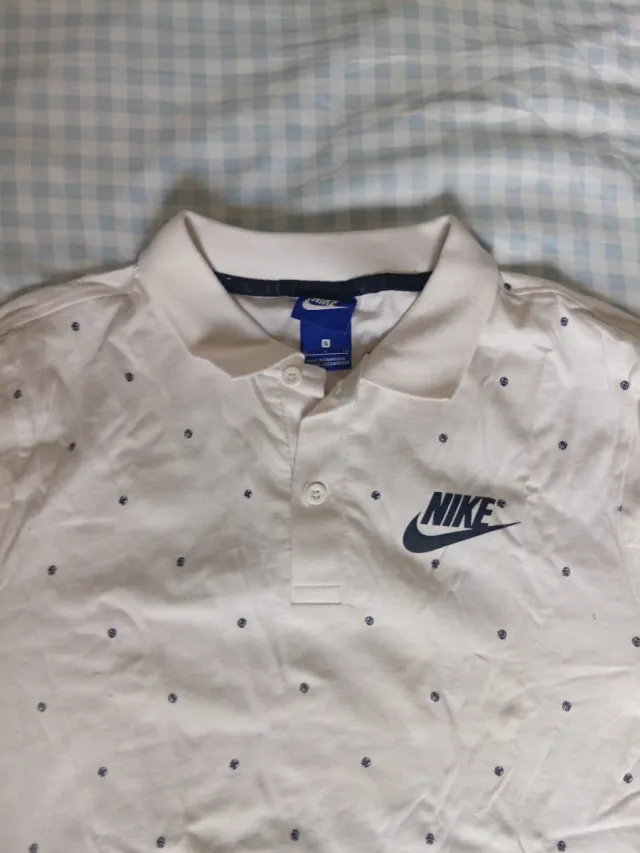 Polo Nike Blanco Talla S